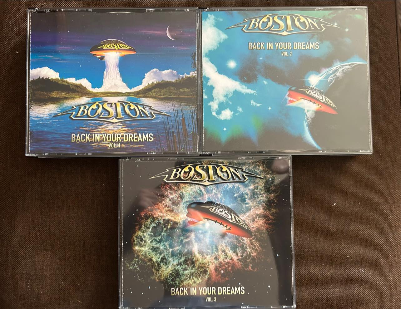 Boston concert audio CDs gifted to a fan