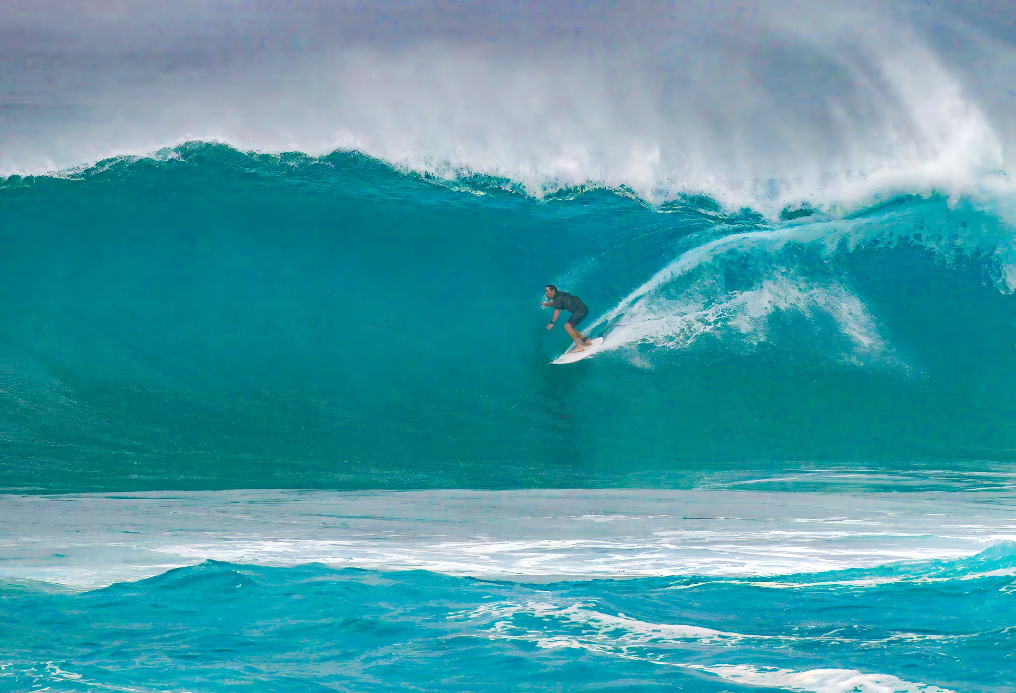 Matt Mondragon's Iconic Surfing Cover Shot at Sunset Beach