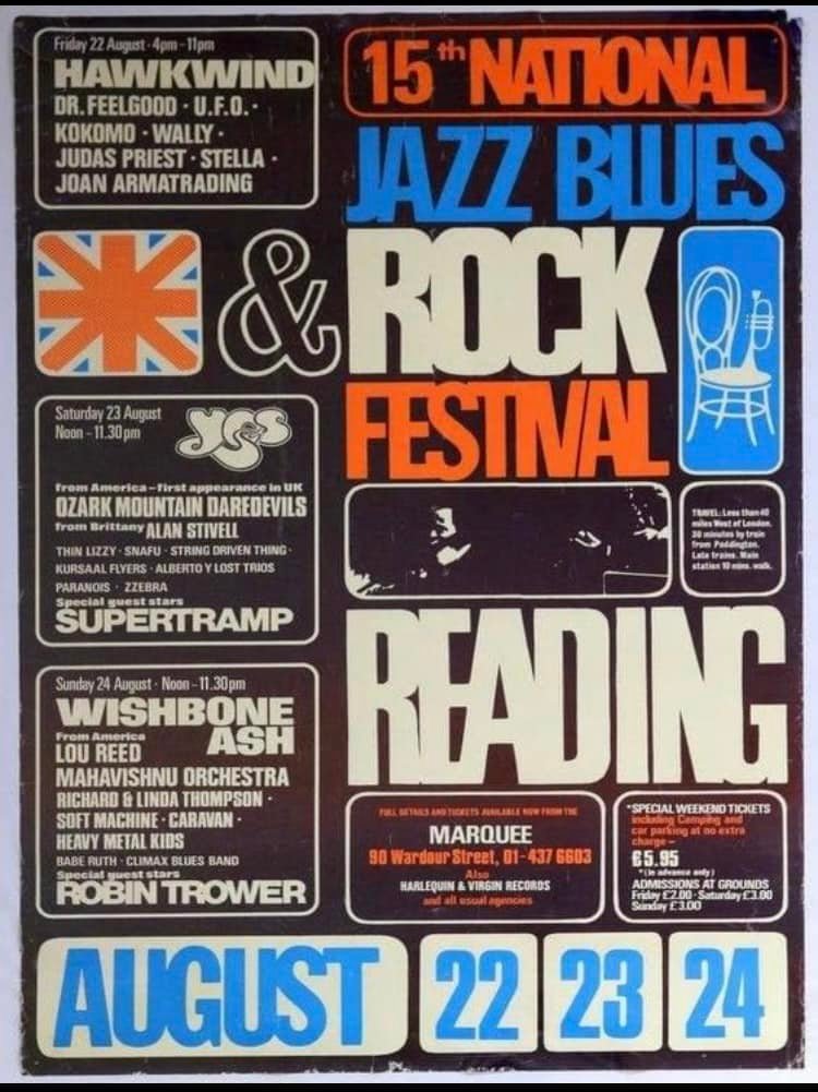英LP Reading Festival 1973 UKオリジナル盤1stプレス 英LP Reading