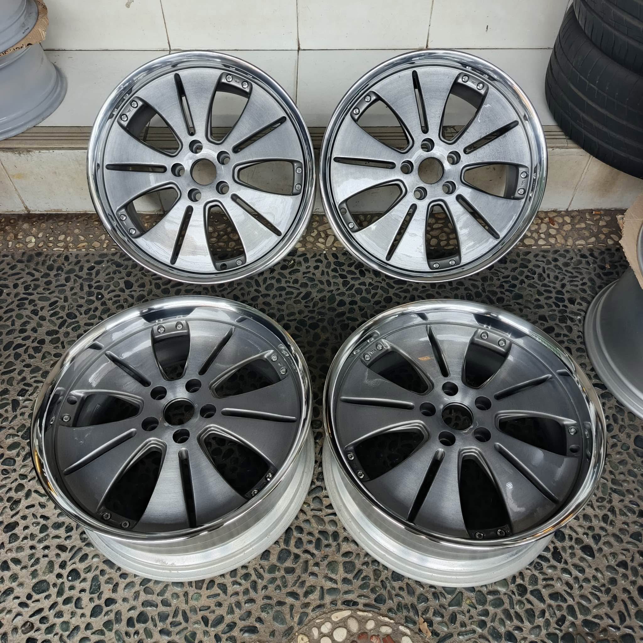 Velg Original Work Euroline N2 R19 Made in Japan. Ori 5x114/112 