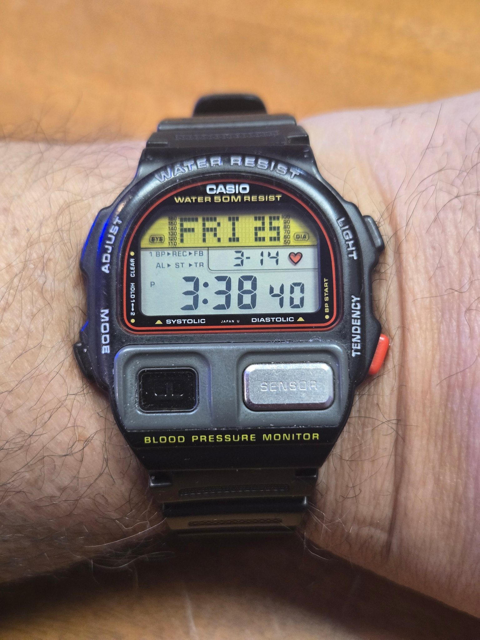 WWOTD Casio blood pressure monitor. Because sometimes work can 