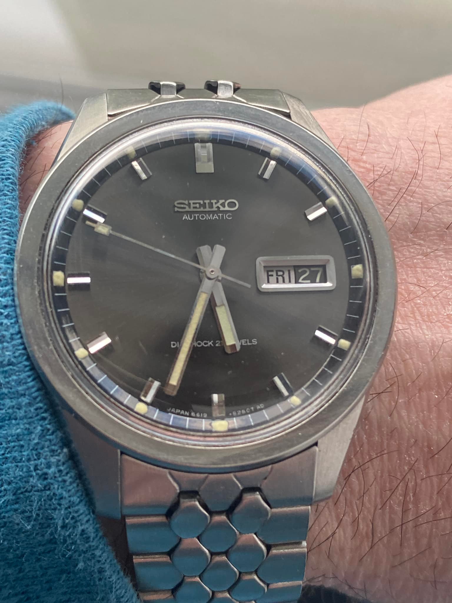 Vintage Seiko 6619-8230 Sportsmatic 5 Watch with Original