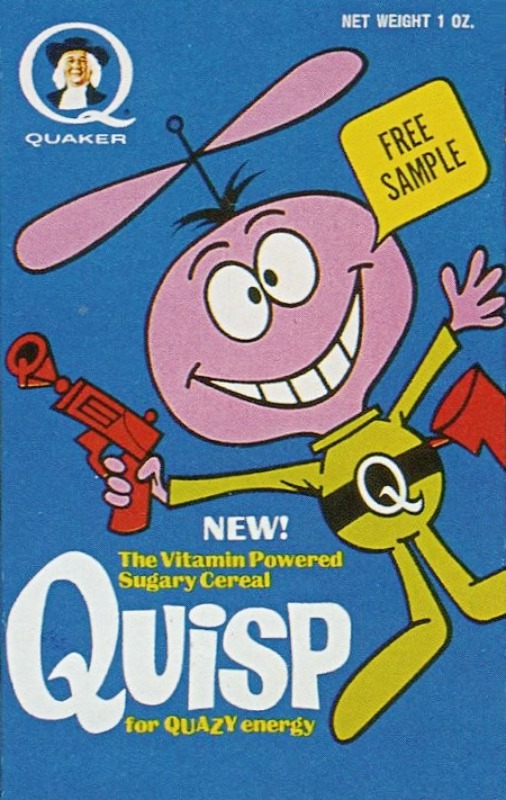 Rare wild sighting of Quisp Cereal. This was always a tough find