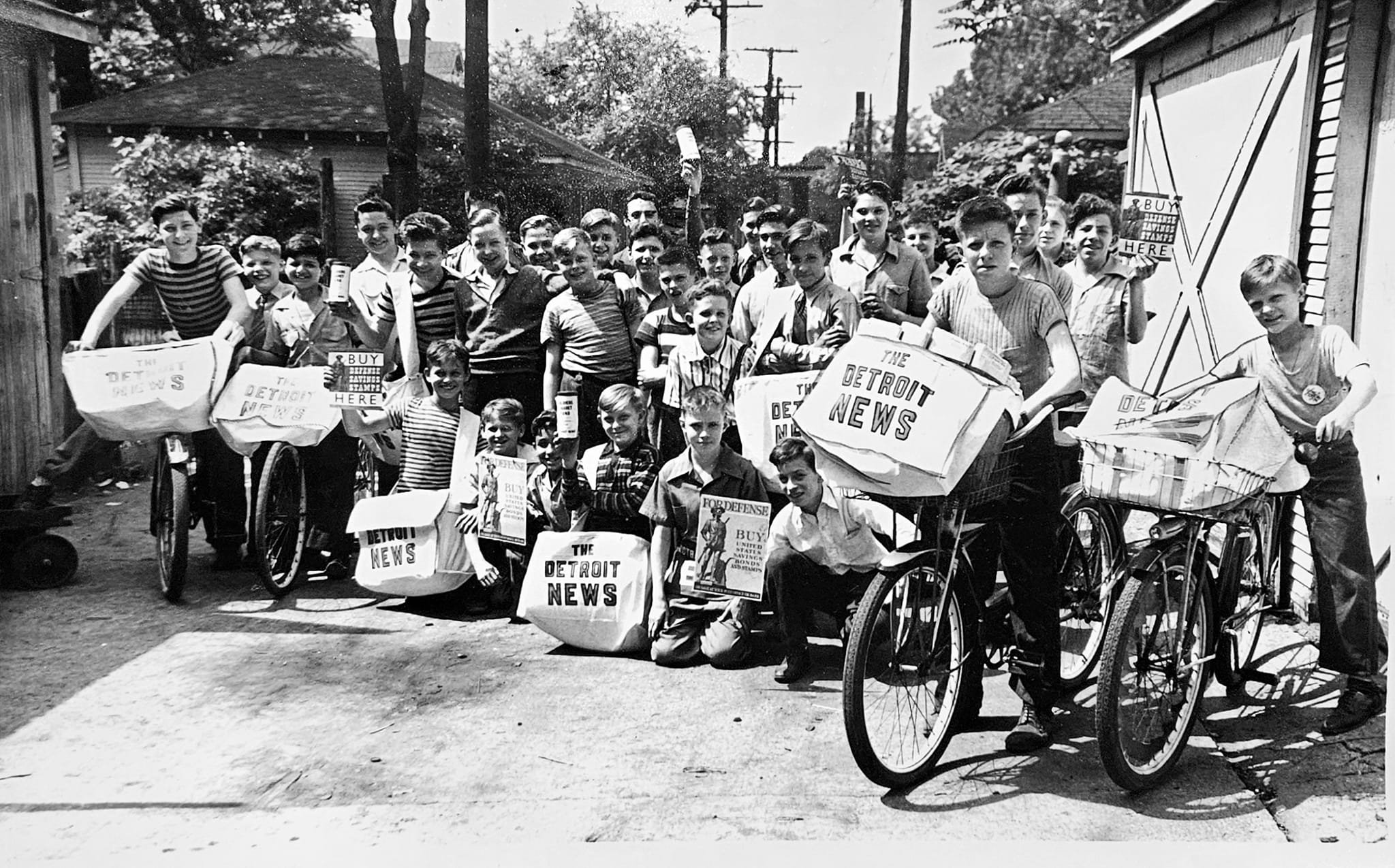 Vintage photo from Detroit News delivery days