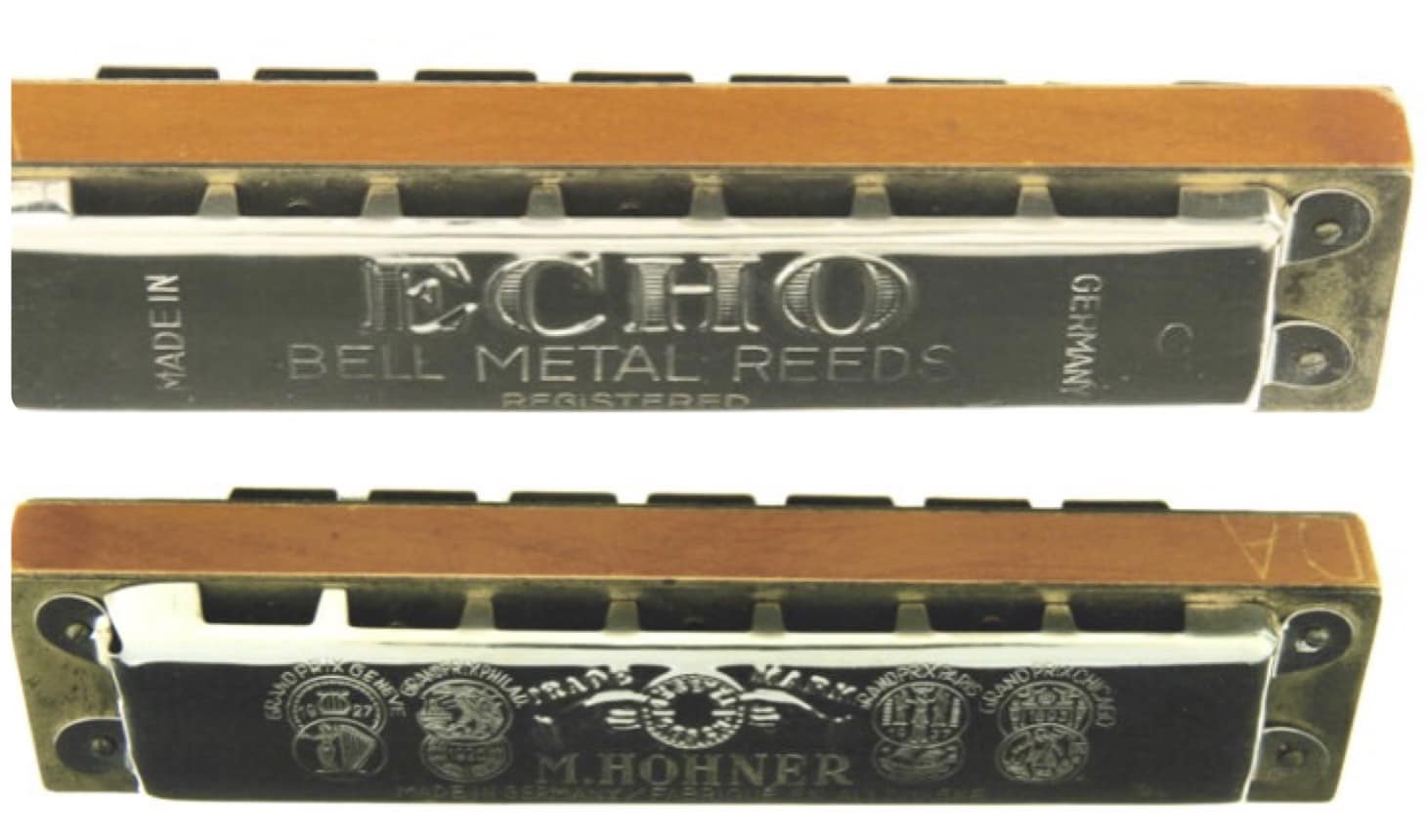 Restored 1960's Hohner Low E Echo Vamper harmonica