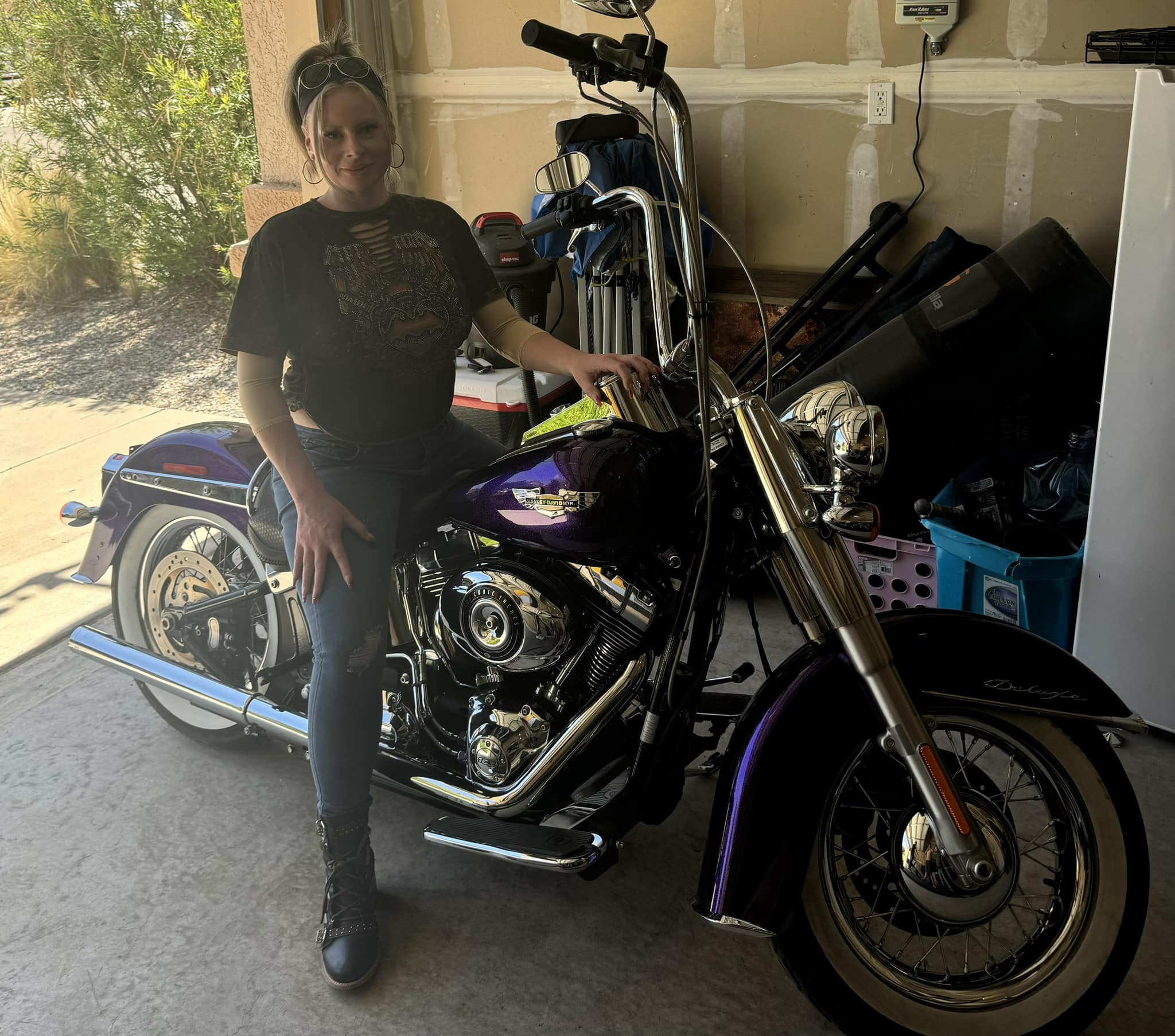 My first anniversary gift from my husband is my first motorcycle!