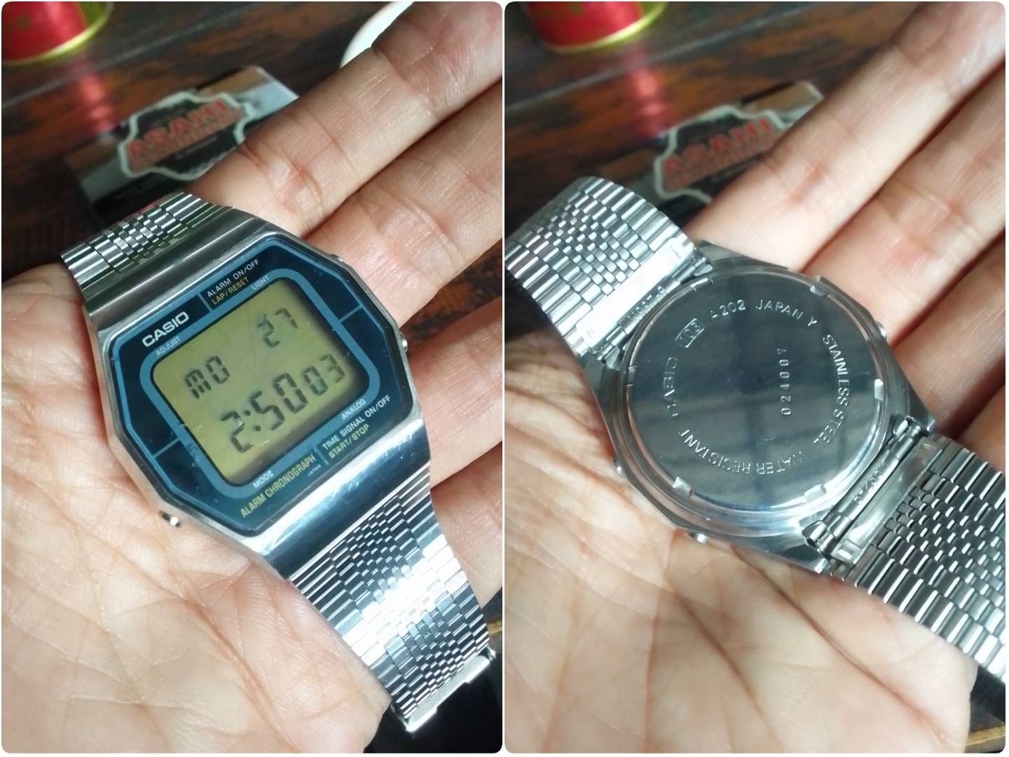 Restored Casio A202 103 Japan digital vintage watch