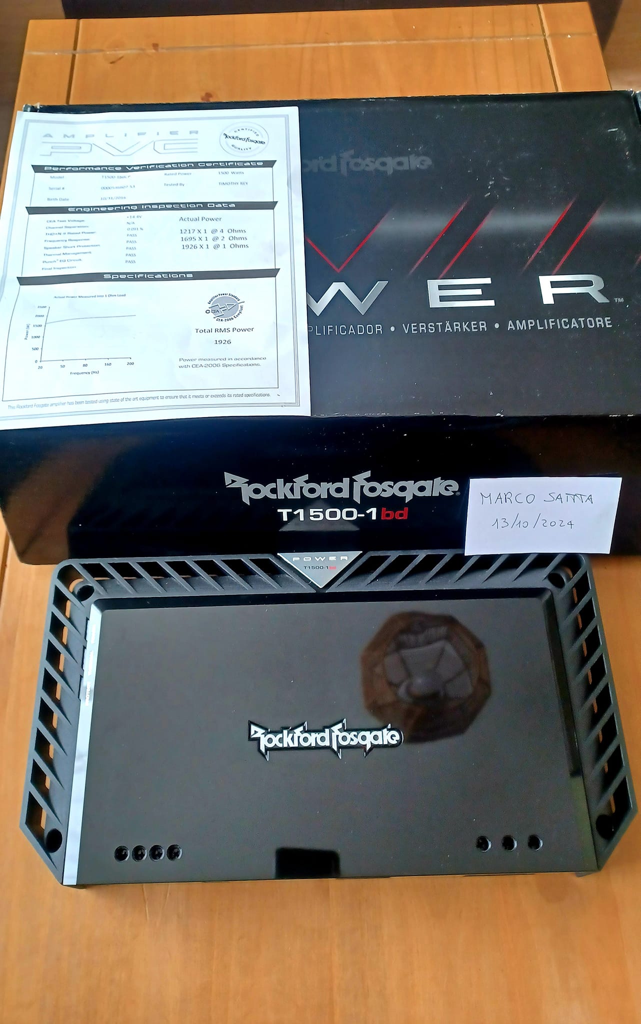 Rockford Fosgate T1500-1BD amplifier for sale in UK