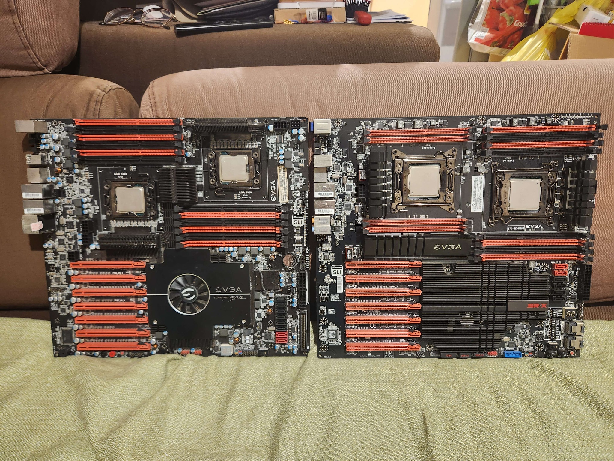 EVGA SR-X and SR-2 dual socket collection