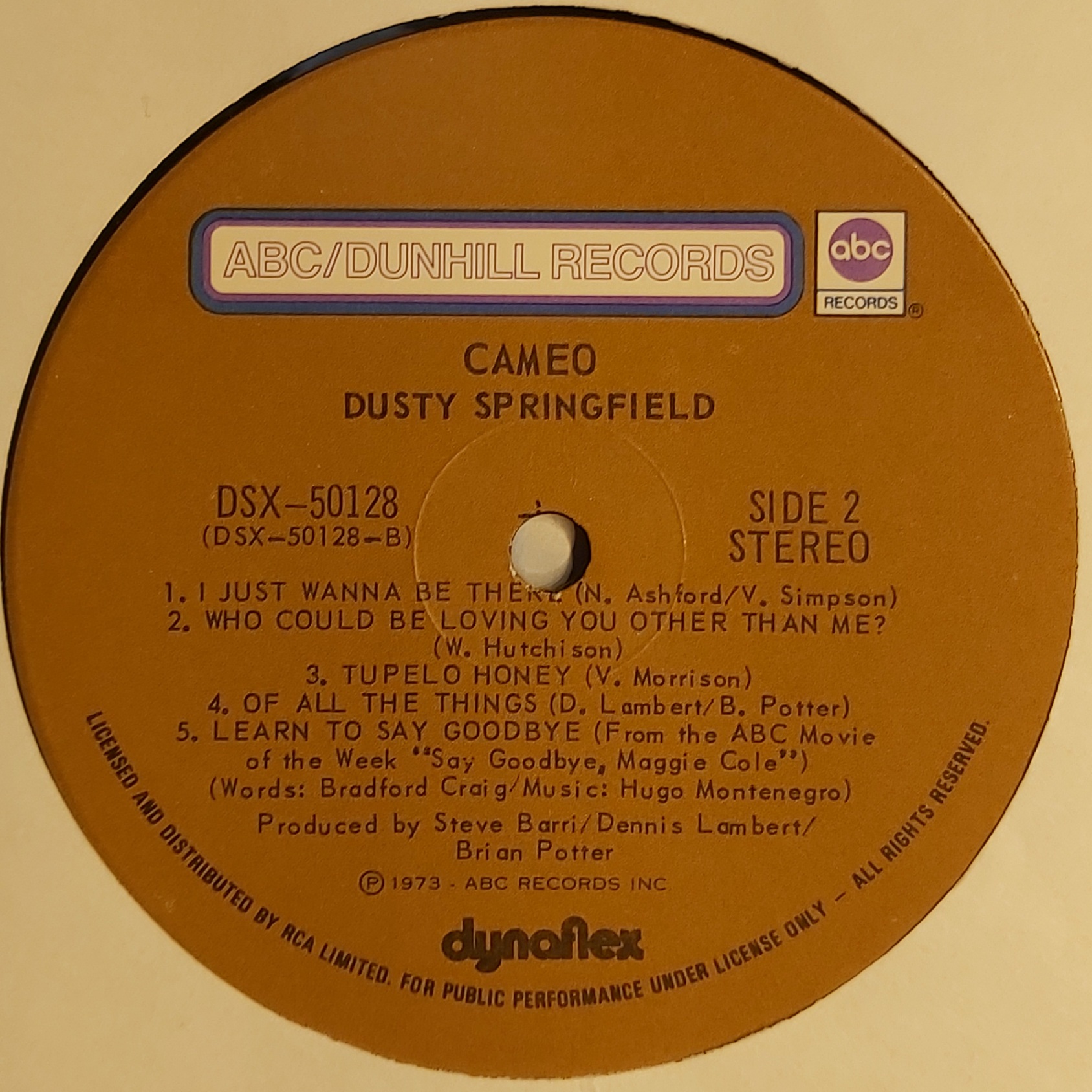 Dusty Springfield Cameo-Dunhill Records ABC RCA 1973 Canada