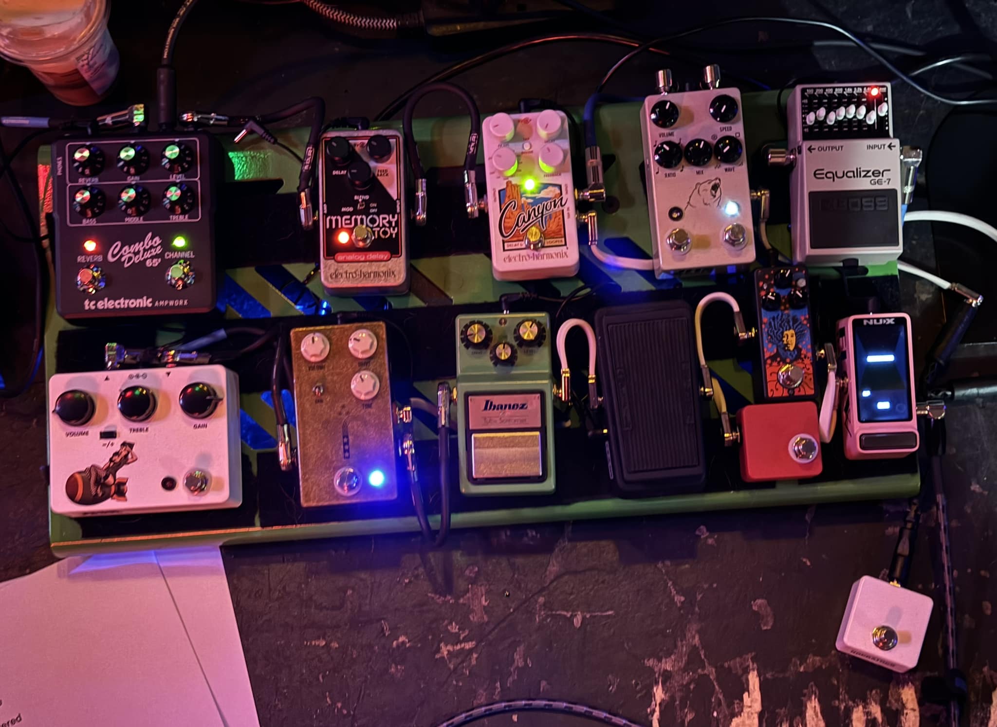 Using a Tube Screamer with a Morning Glory pedal for overdrive