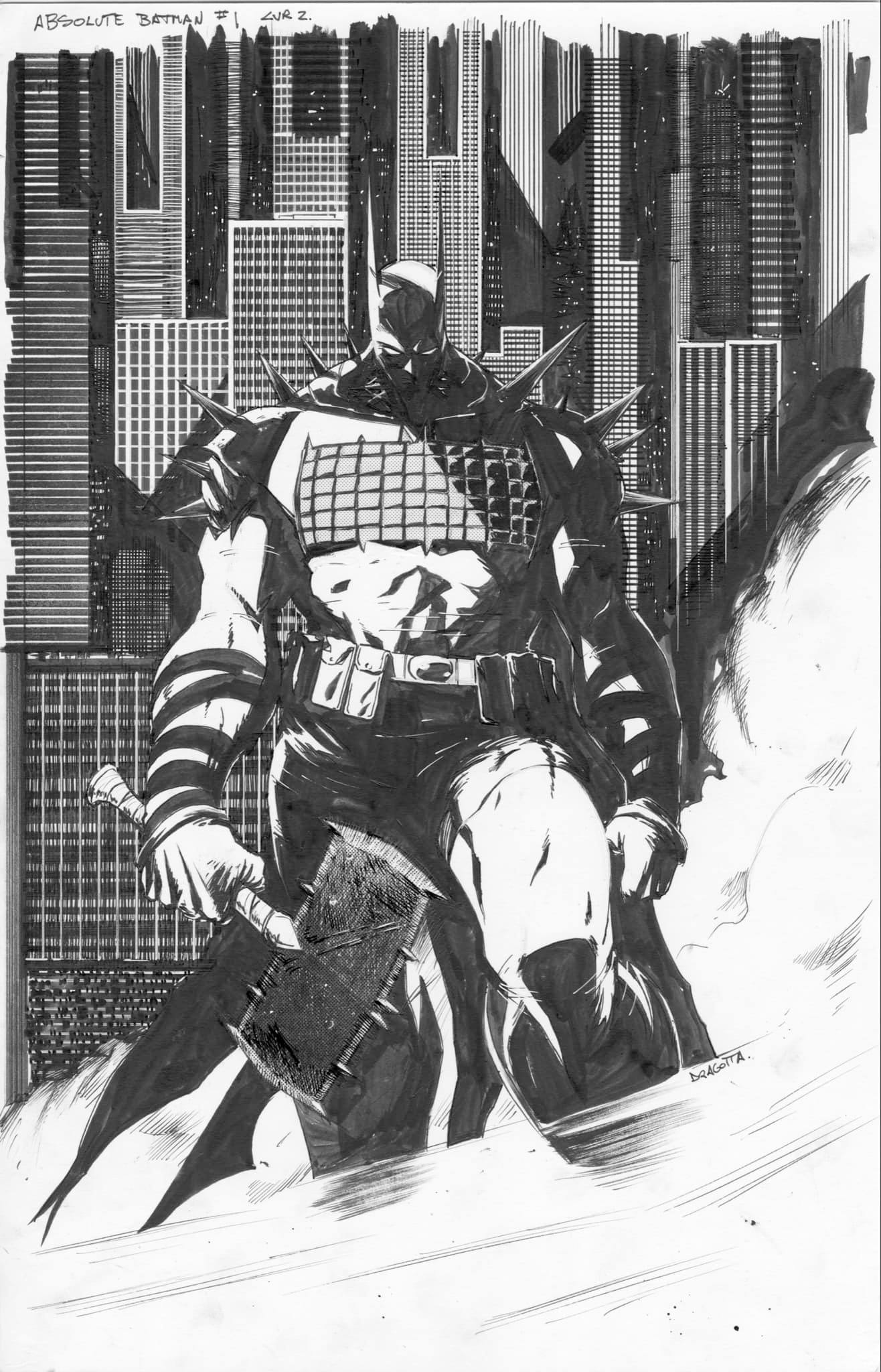 Absolute Batman #6 original art by Nick Dragotta sold