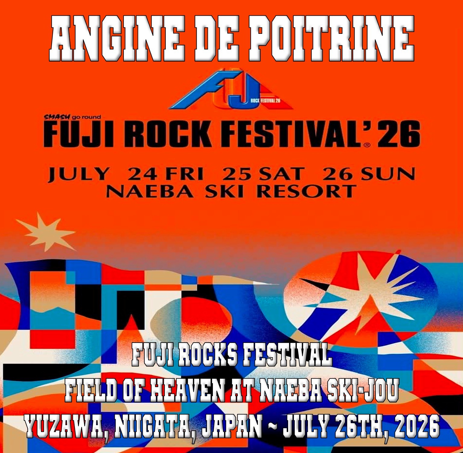 ANGINE DE POITRINE's electrifying Fuji Rock performance in Japan
