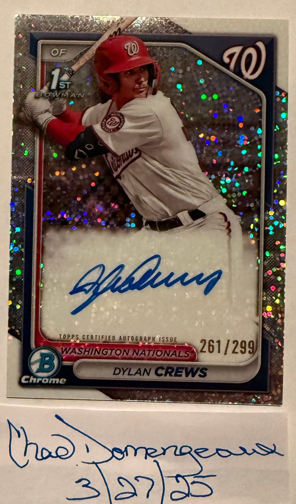 How to find Dylan Crews baseball card