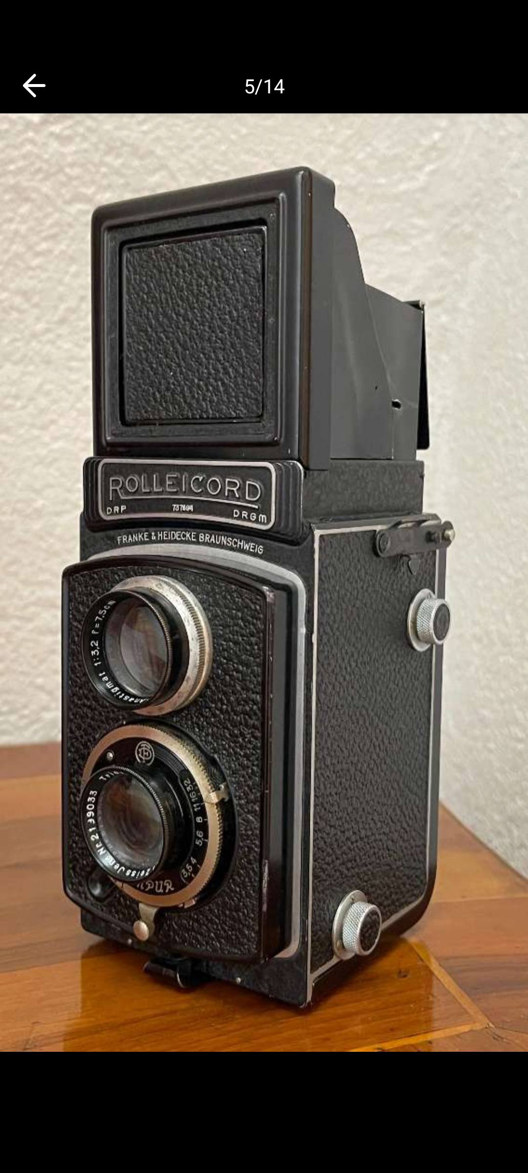 Rolleicord II - Carl Zeiss Triotar 3,5 / 7,5cm vintage camera. Top