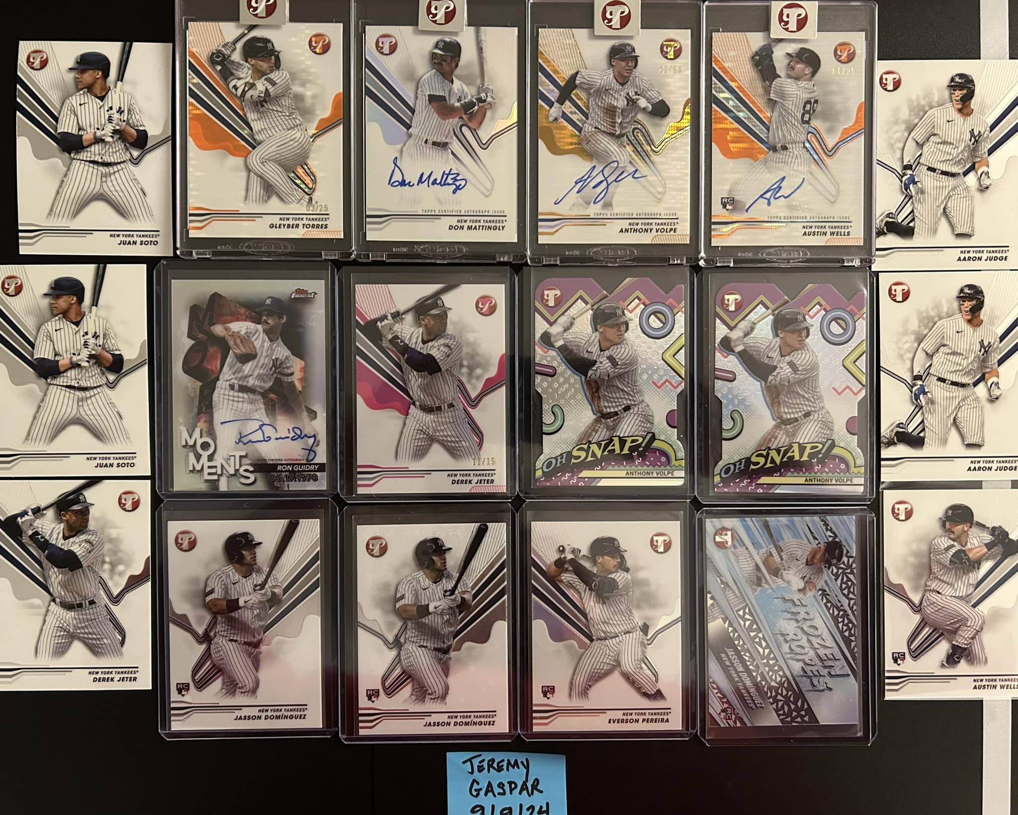 This 2024 Topps Tribute baseball card features Austin Wells, a 