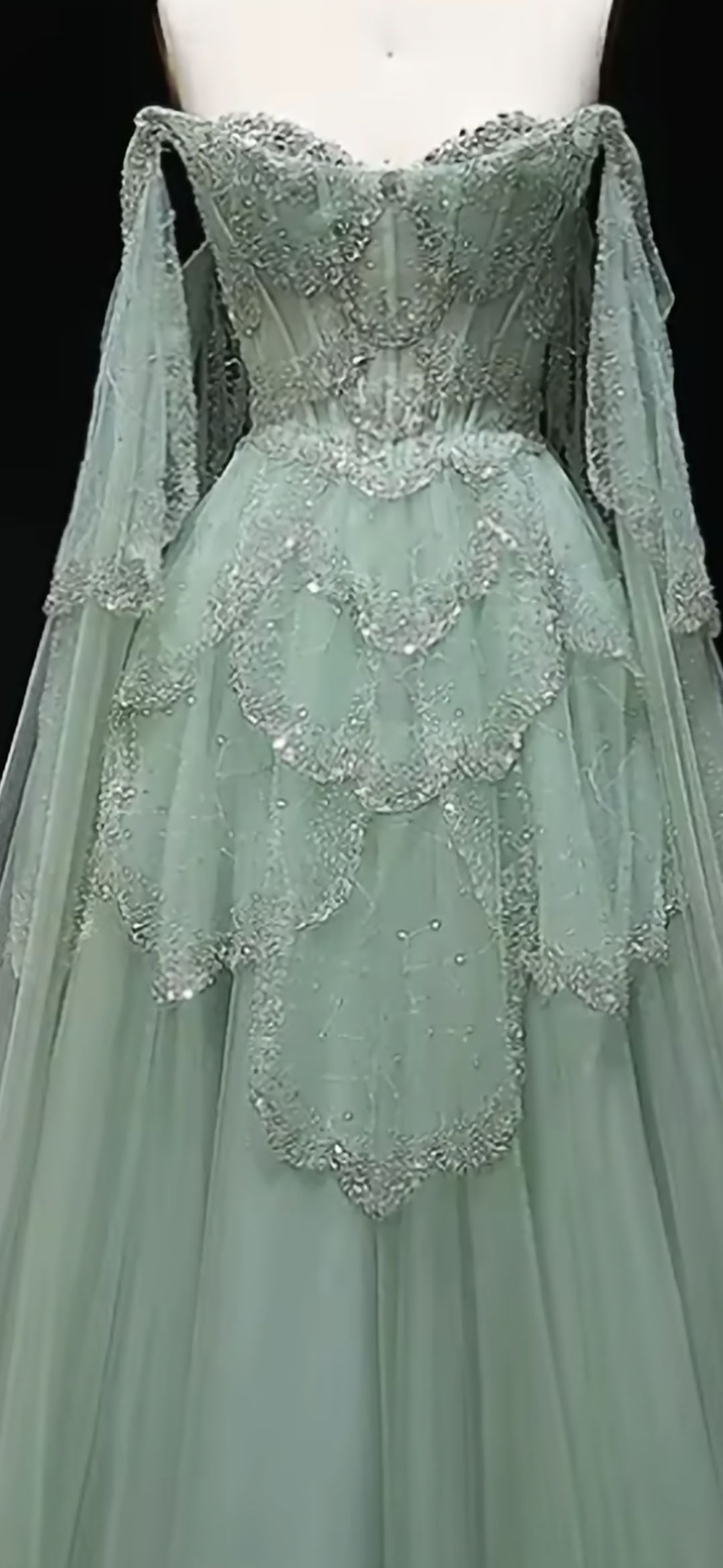 how to add beads to a dress What's the easiest way scalloped beaded edge a dress? Bottom Size:32x32 Majestic Gown Crochet Beach Cover-Up -