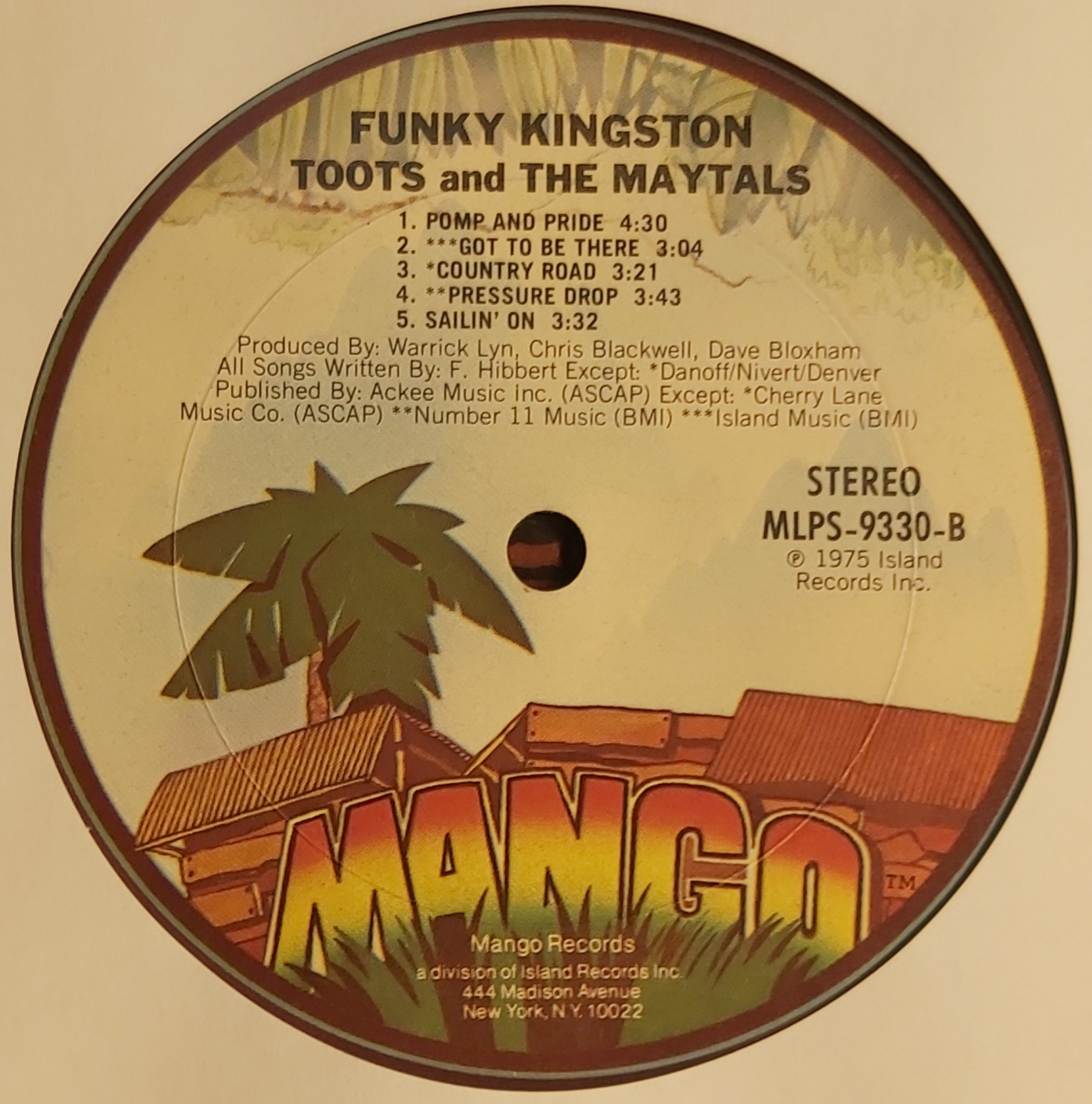 Toots and the Maytals' 1972 album 'Slatyam Stoot'