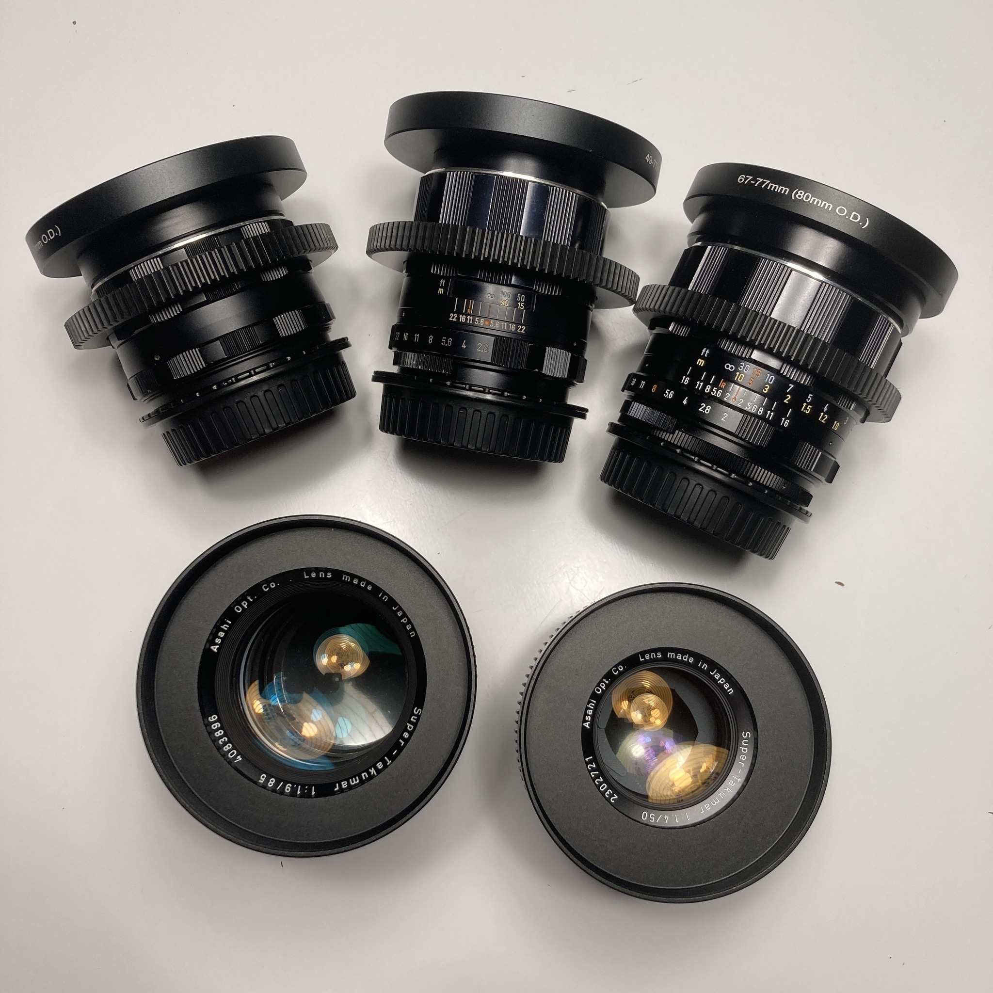 Vintage Super Takumar and Pentax SMC lenses