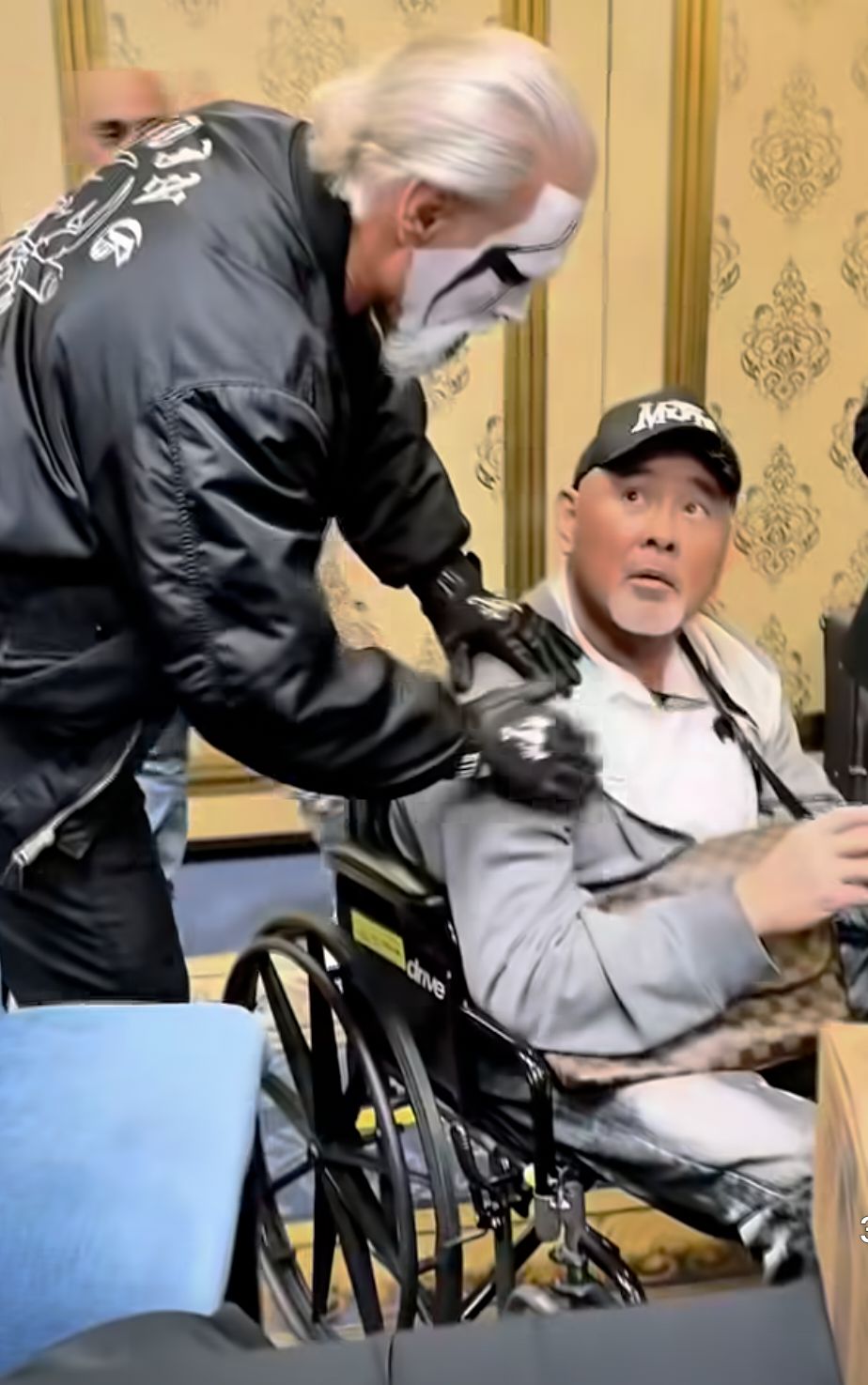 The ICON Sting reunited with The Great Muta and Bill Goldberg at