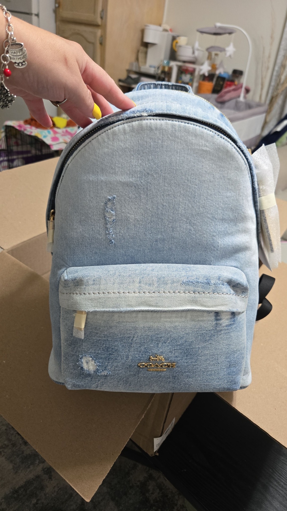 baby backpack coach Bag In Signature Canvas CZ187 Baby Backpack Diaper Bags for