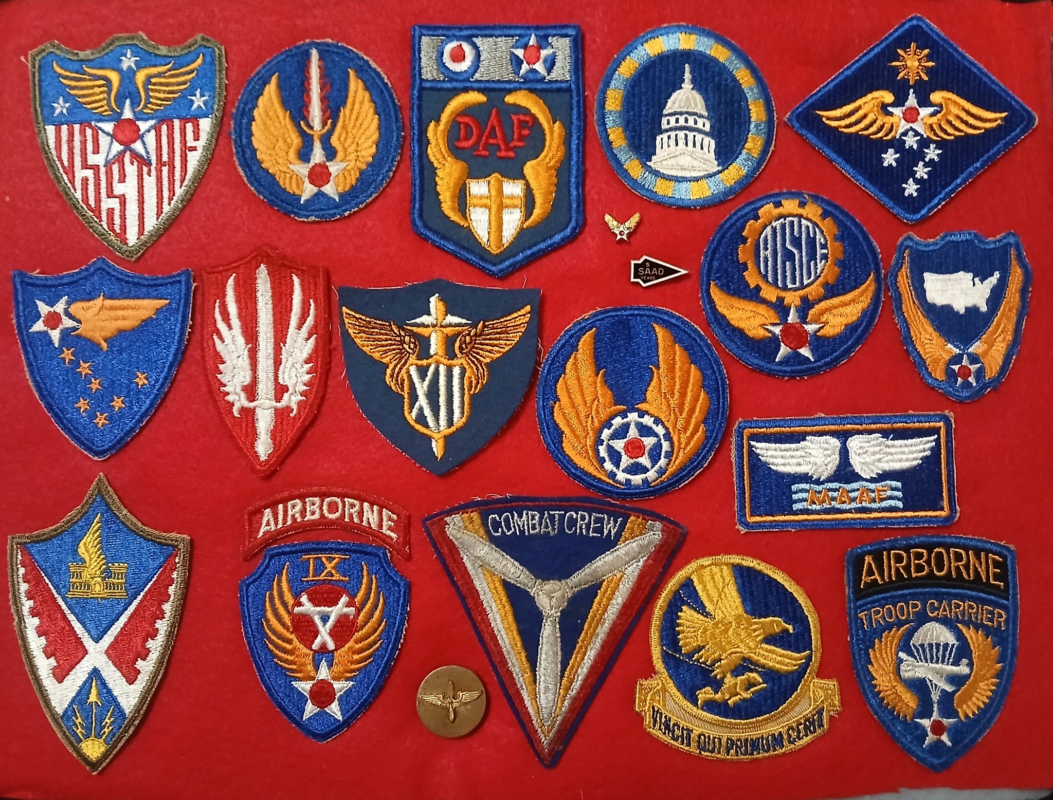 WWII era air force commands and insignia
