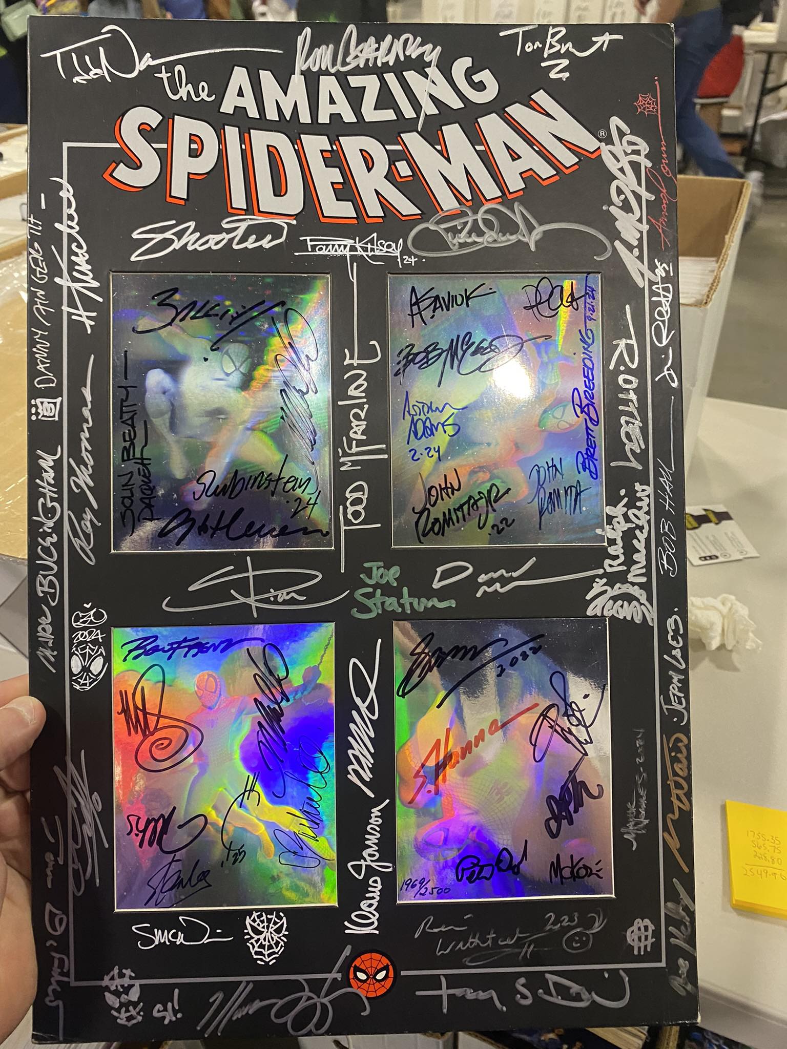 Signed Amazing Spider-Man Comics by Campbell and Waid