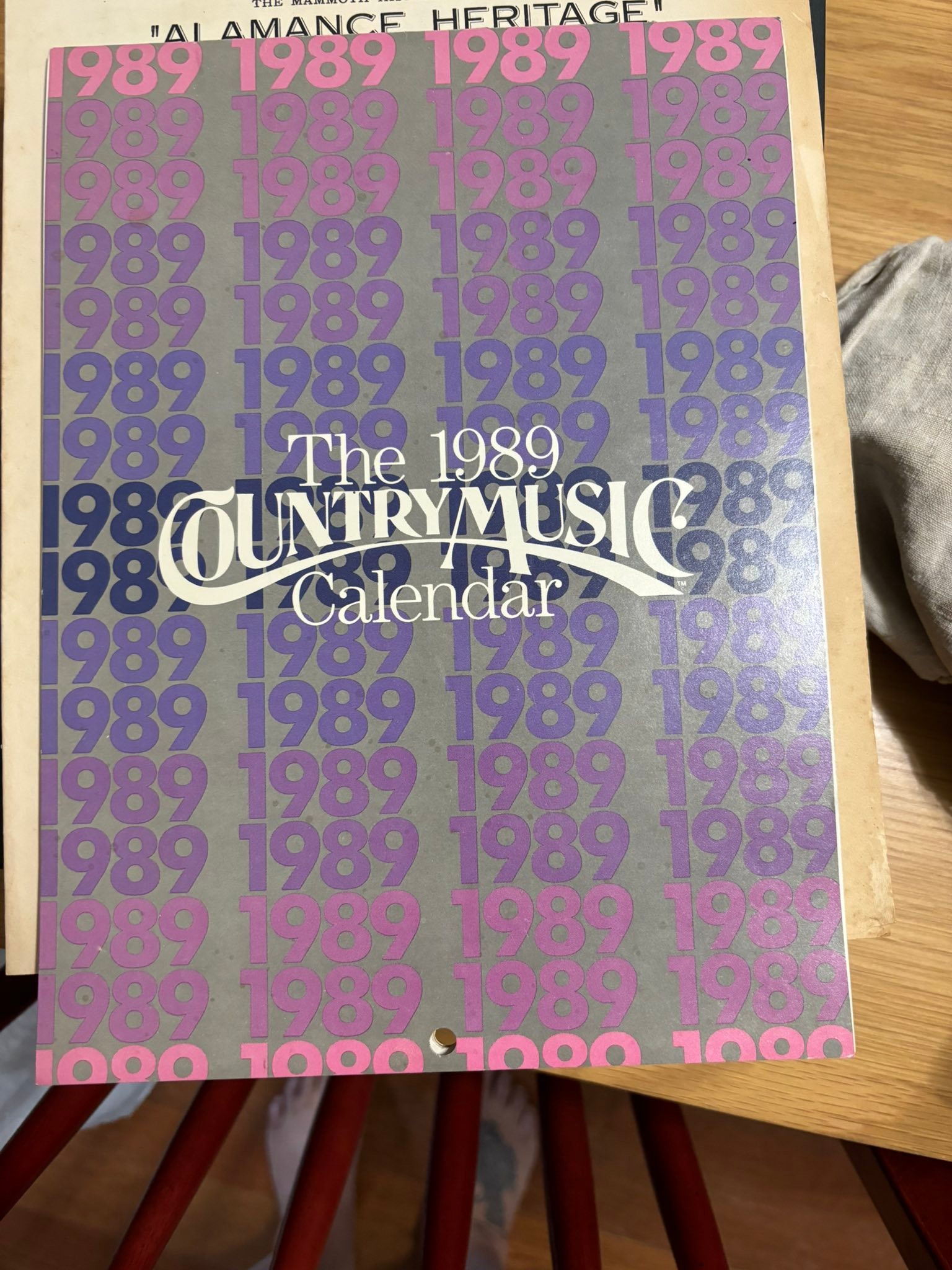 1989 NEW MUSIC ARTIST CALENDAR ユーミン TM 他 Free 1989 Country Music Calendar for Pickup