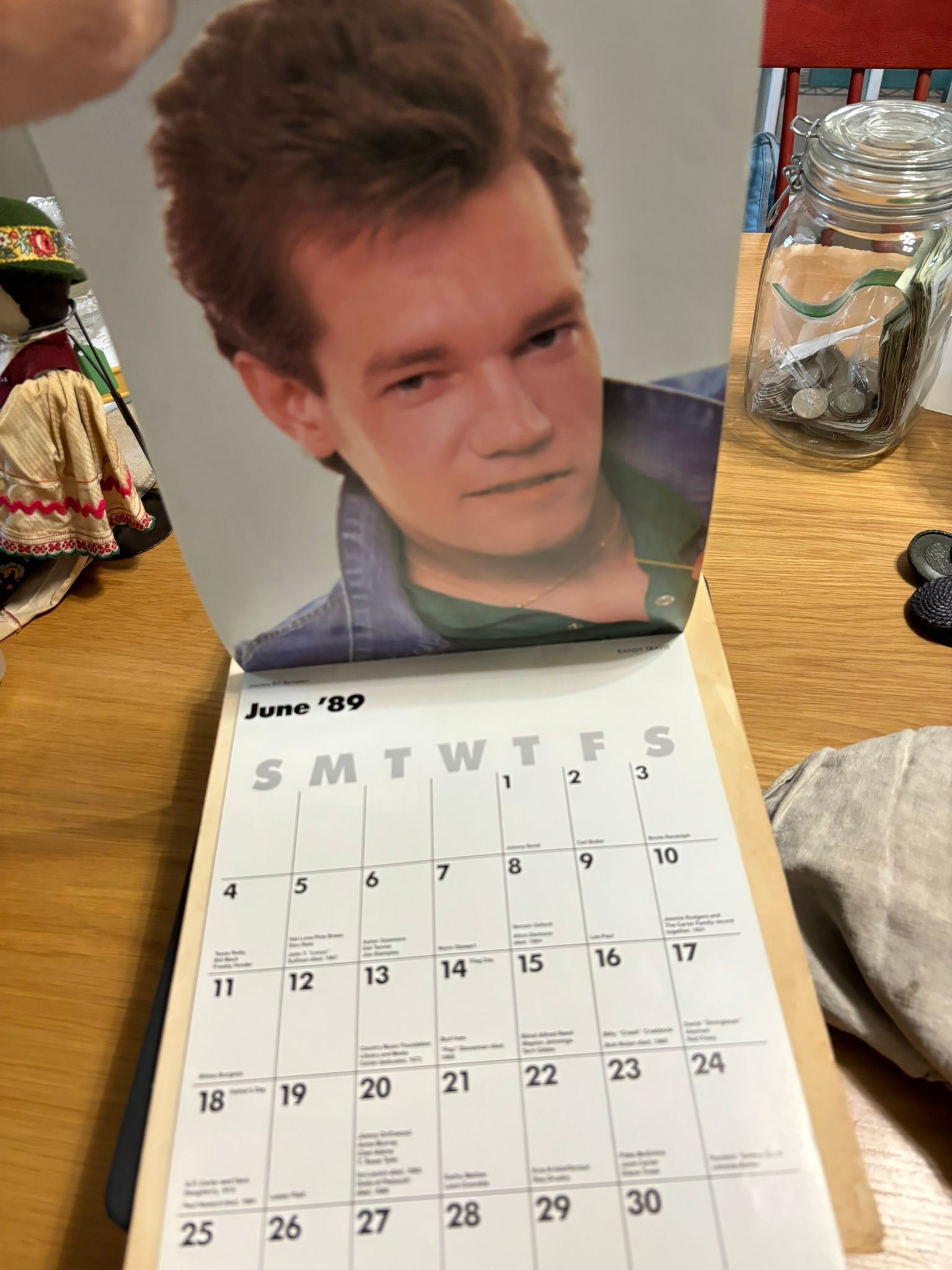 1989 NEW MUSIC ARTIST CALENDAR ユーミン TM 他 Free 1989 Country Music Calendar for Pickup