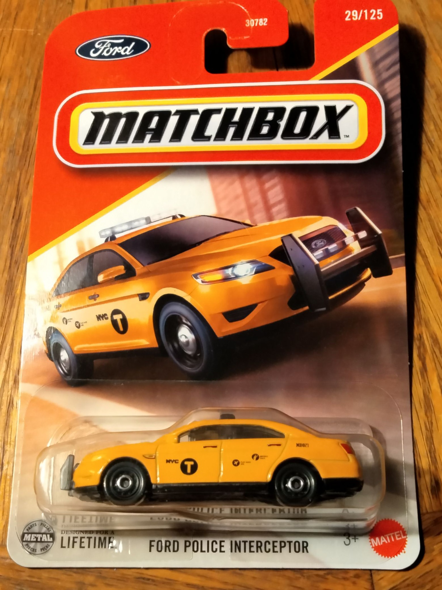2025 Matchbox Ford Police Interceptor 30782 Ford 29/125 MATCHBOX 0