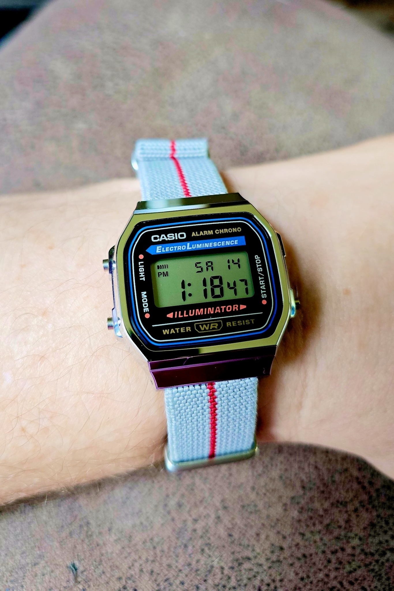 Casio A168WA-1 electro luminescence digital watch review