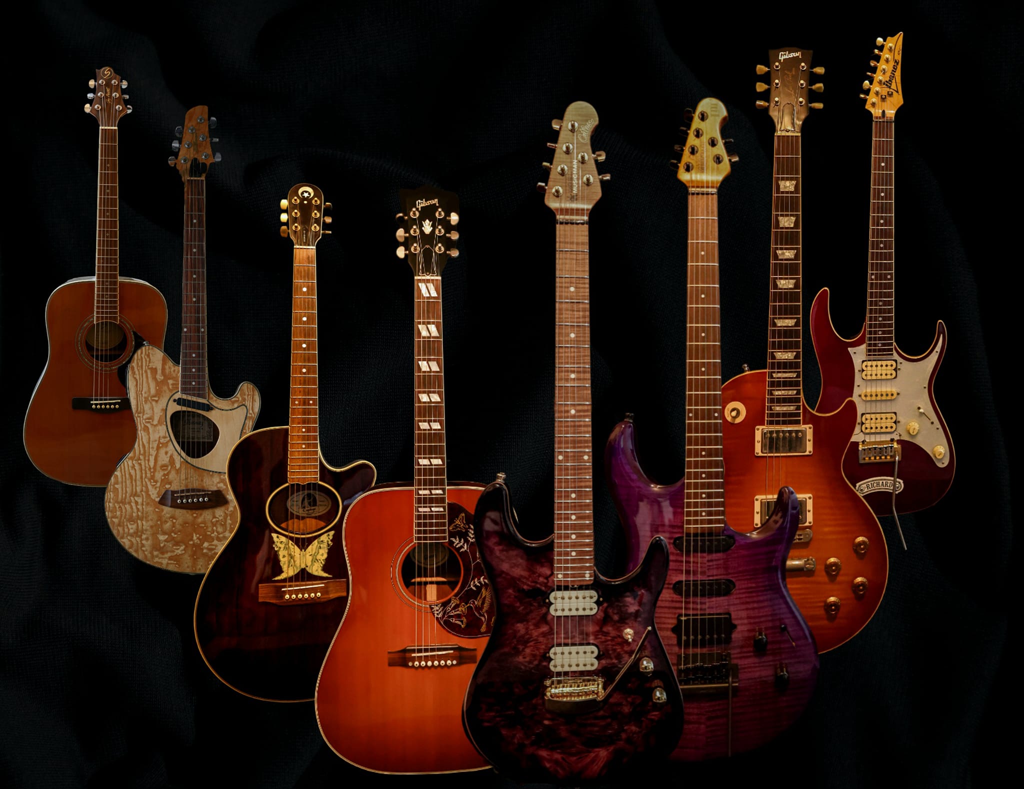 My full guitar collection! Got all my Wylde Audios, Gibsons