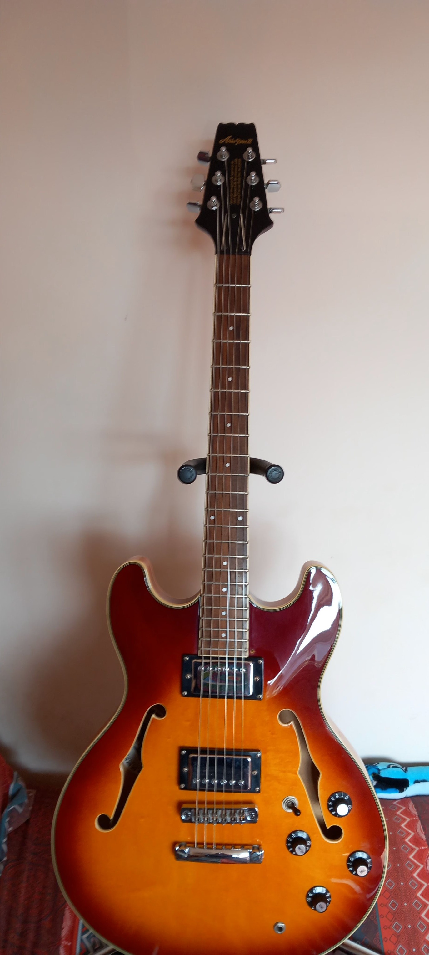 What is the story behind the Aria SW-40 acoustic guitar?