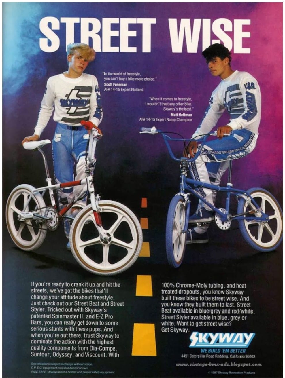 Remembering this add in my old BMX plus mags, Mat was the man!