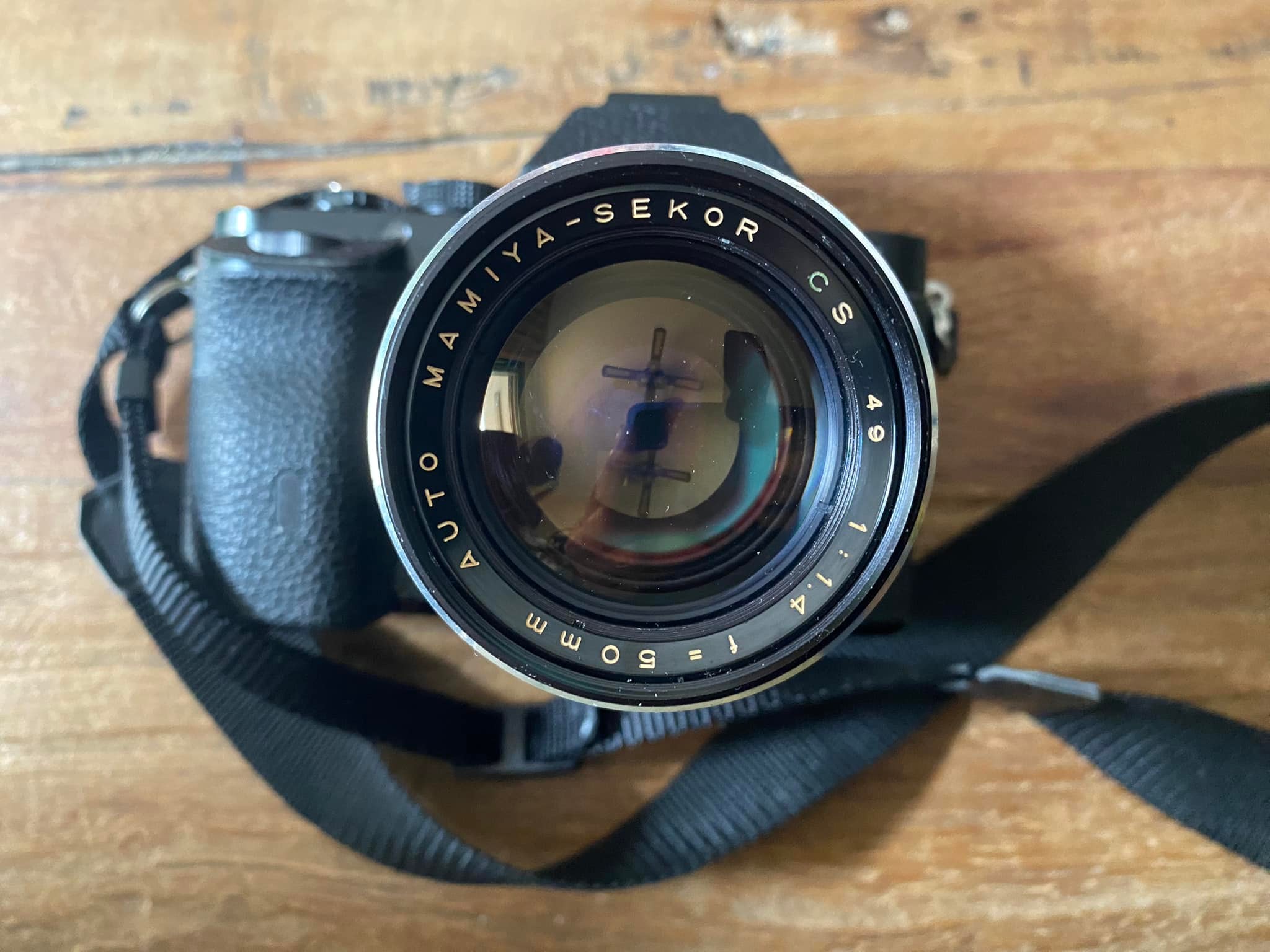 Vintage Mamiya NC1000 Camera with Mamiya Sekor CS 50mm f1.4 Lens