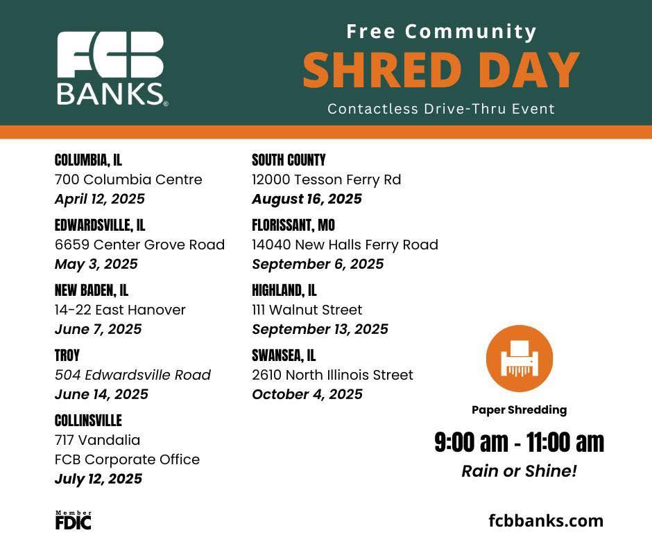 The Maryville Connection | Shred dates! | Facebook
