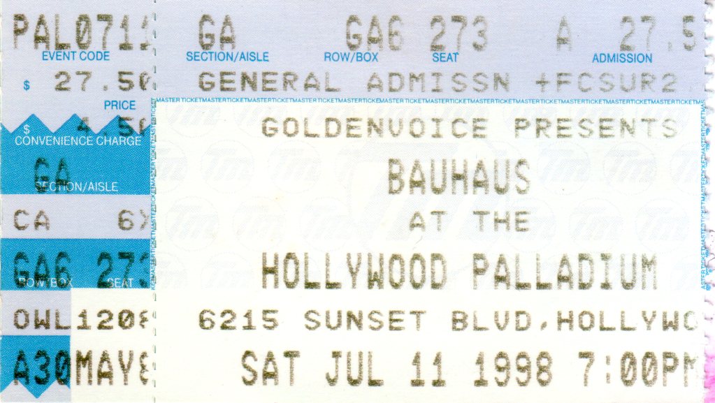 Bauhaus Resurrection Tour at The Hollywood Palladium in Los