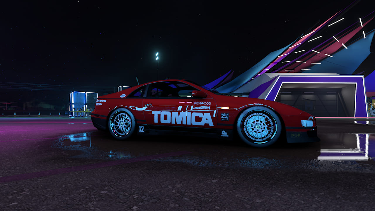 Forza car designs including 1994 Fairlady Z and 2004 Civic Type R