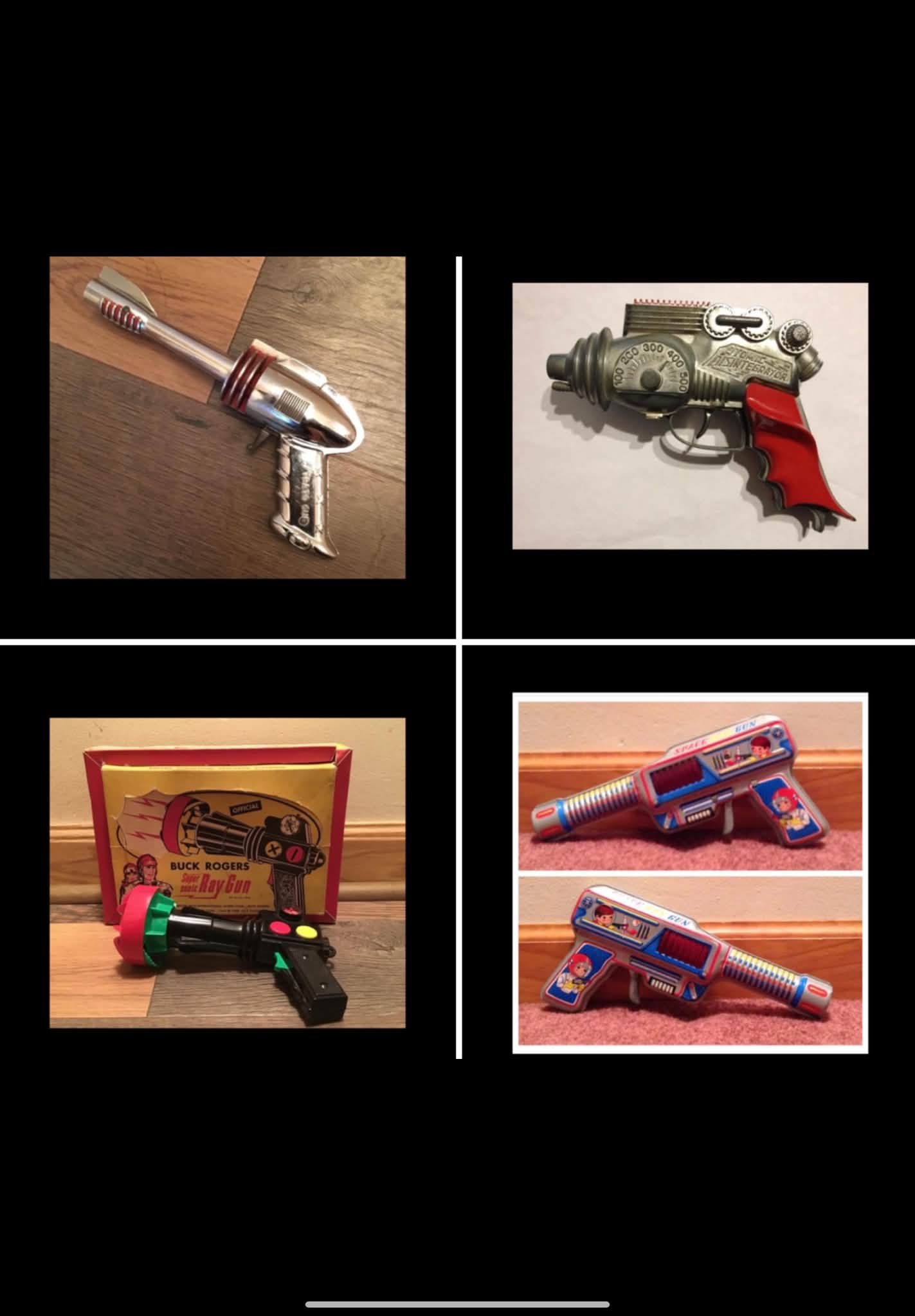 Vintage Space Pilot X Ray Gun toy from Japan 1970s