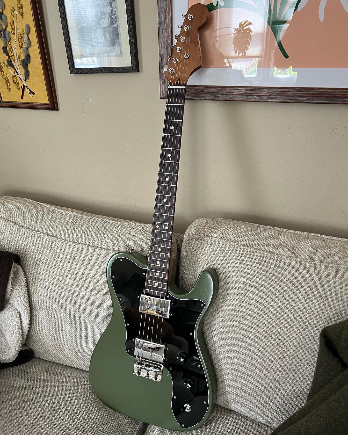 Custom Fender Telecaster with MJT swamp ash body and roasted maple