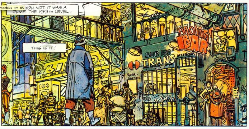 Moebius' 1976 comic, The Long Tomorrow