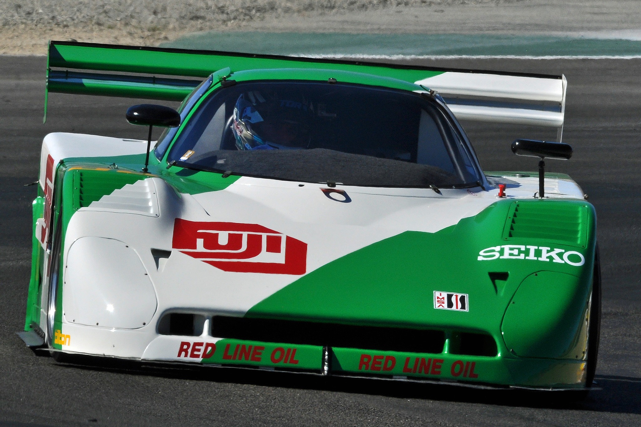 Tazio Ottis drives 1987 Spice GTP at Laguna Seca