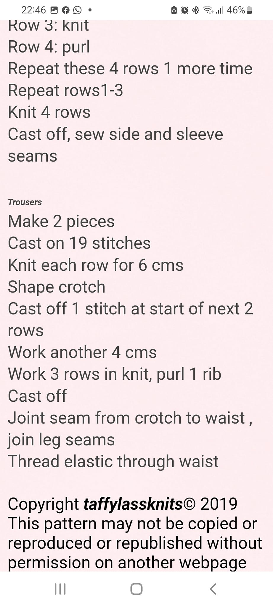 Knit one, purl one pattern explanation needed