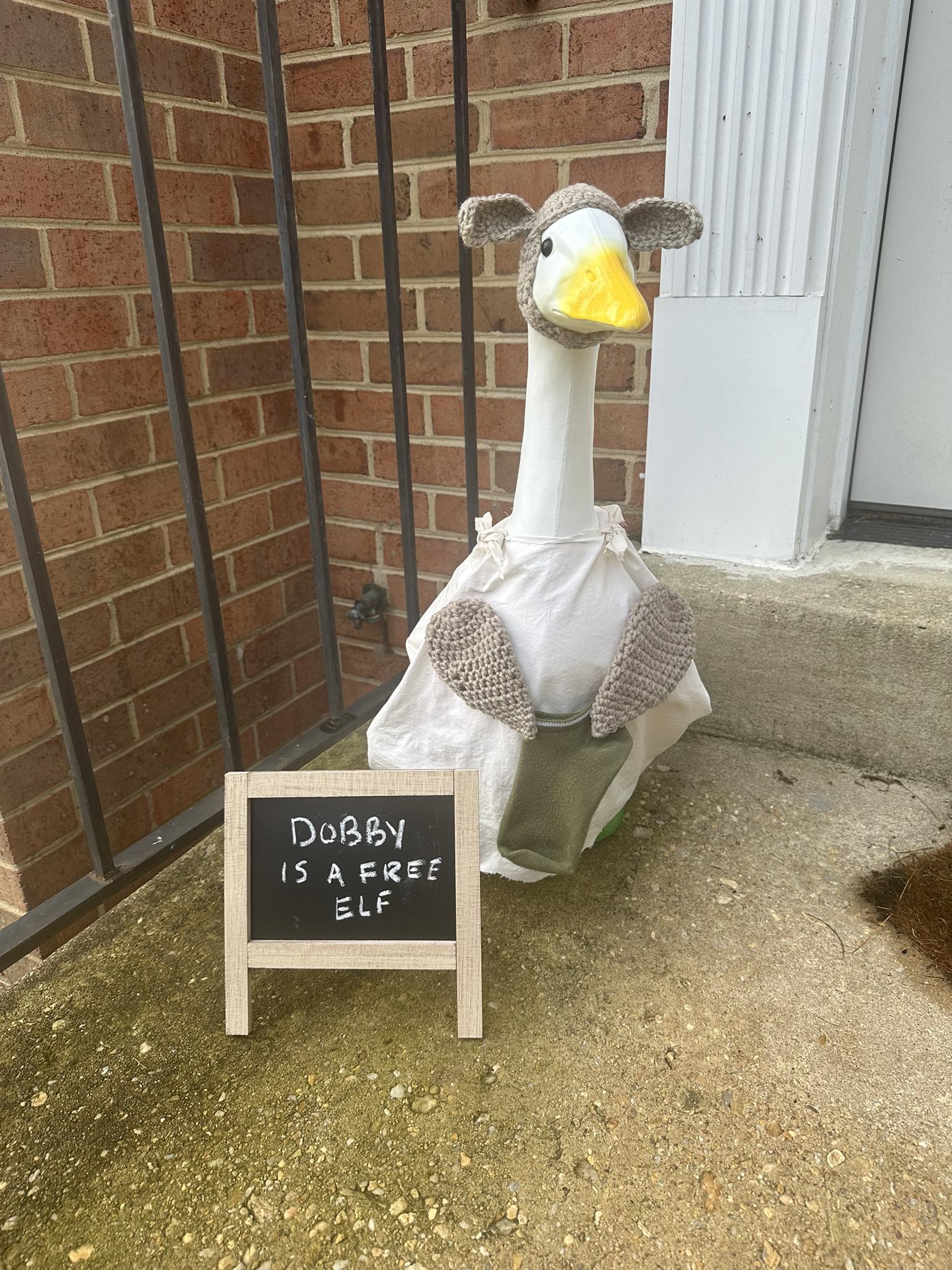 The Porch Goose Club of America | I finally found a use for this stray ...
