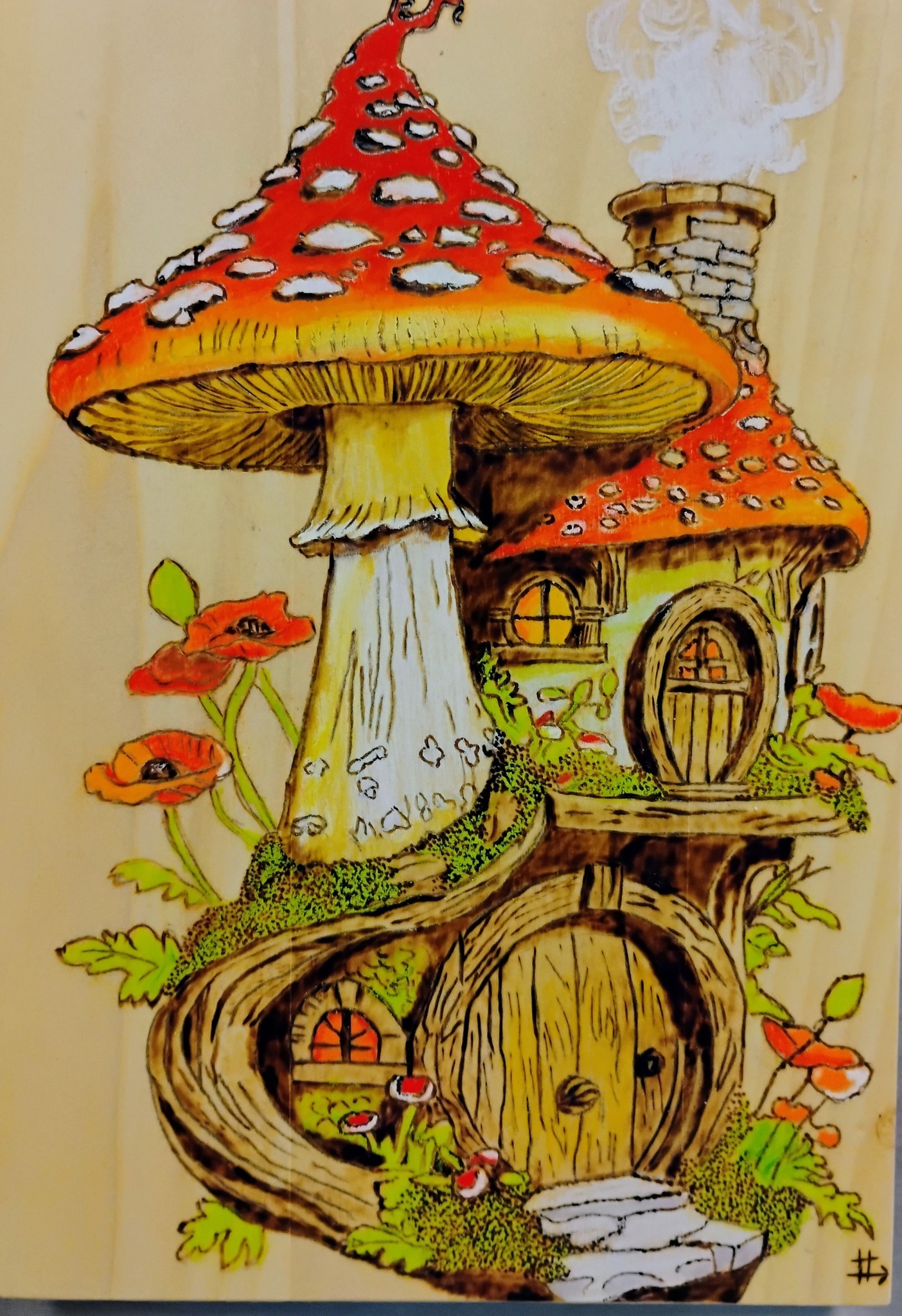 Woodburning for Fun | Pyrography and pencil | Facebook