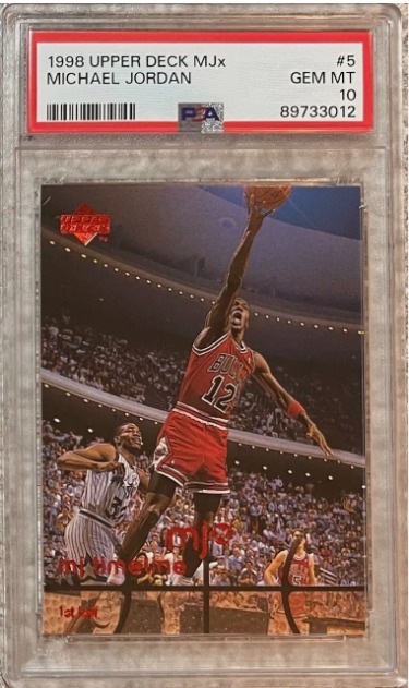 Michael Jordan Sports Card Featuring Number 12 Jersey