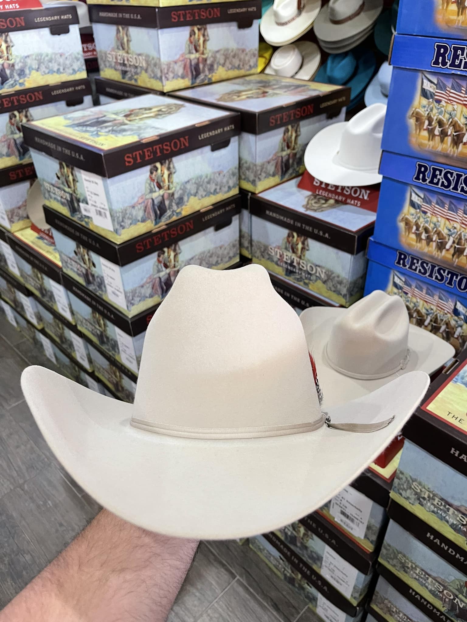 Stetson 100X Rancher Straw Hat Item features 5” crown and 3.5 