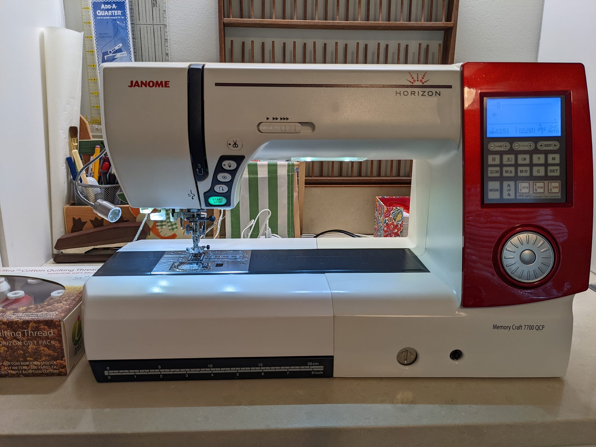 How to use the Janome Horizon Memory Craft 7700QCP sewing machine 