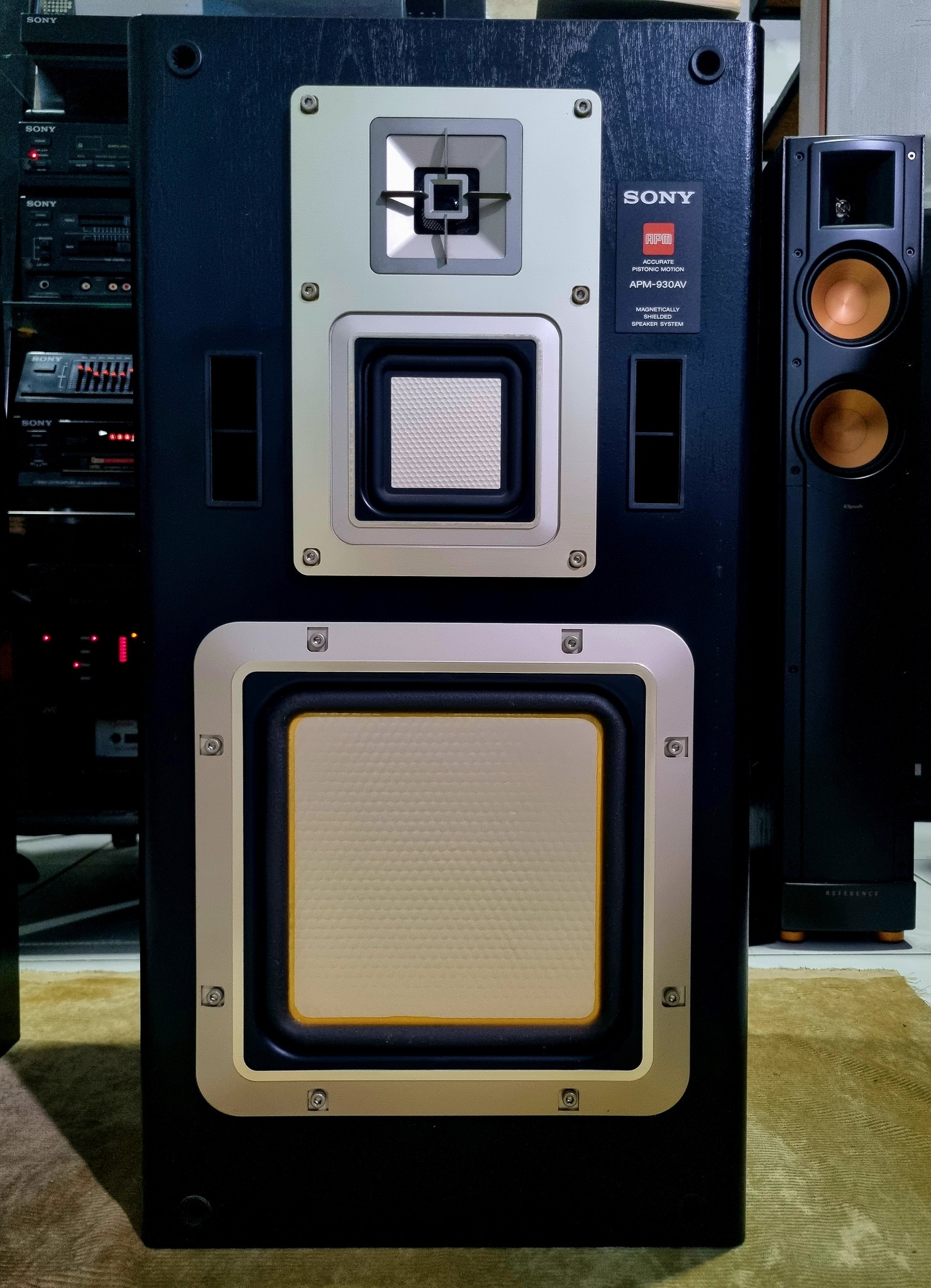 This is a Sony SS-V810AV passive speaker. It is a 3-way speaker