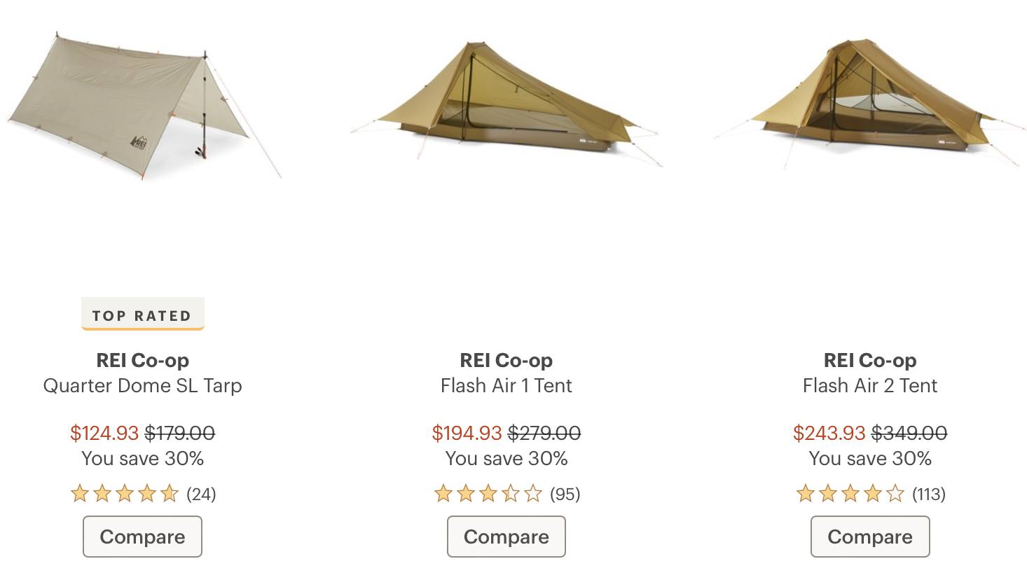 REI Co-op quarter dome SL tarp and pole for camping